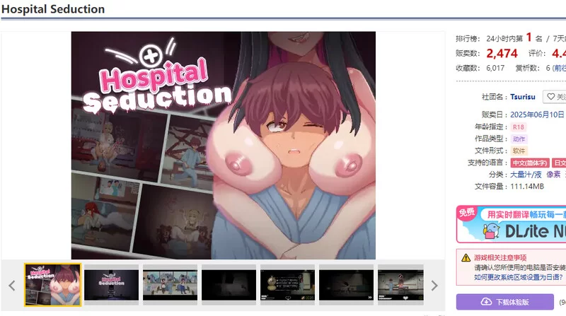 [PC-ACT] 脱出ACT/探索解密/像素全动态 医院的诱惑 V1.0 DL官中 [1+200MB][百度盘]