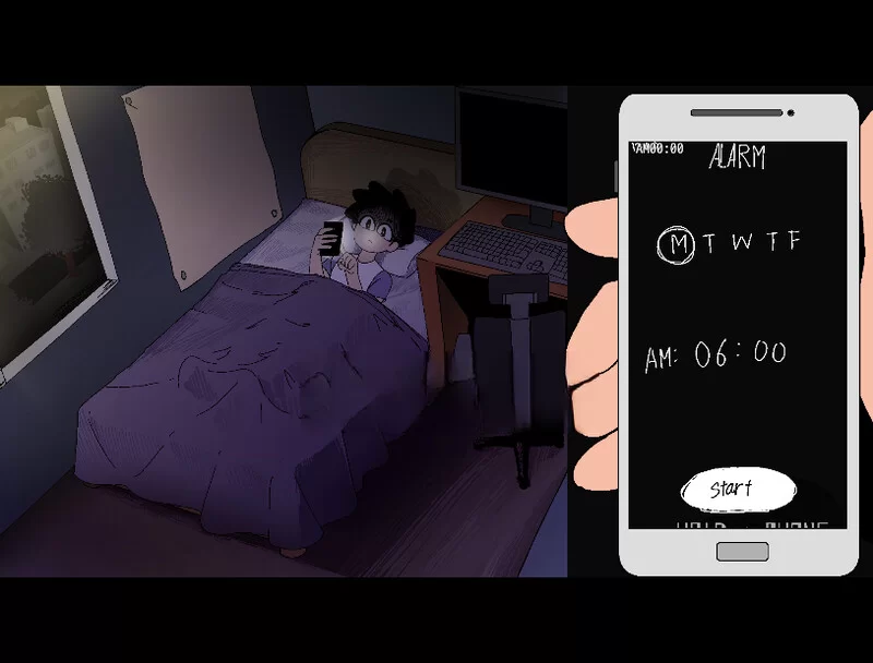 PC-SLG 互动  夜里躲避继母的强奸与女友手机聊天V0.4 机翻汉化 [1+1.30GB][百度盘]