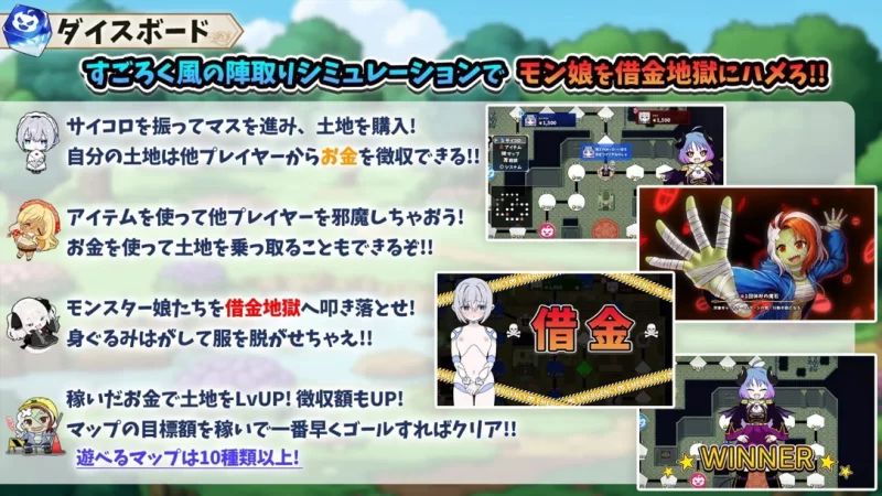 【日系RPG/汉化/后宫/PC】魔娘骰子战记 モン娘ダイスボー… [1+1.18G][百度盘]