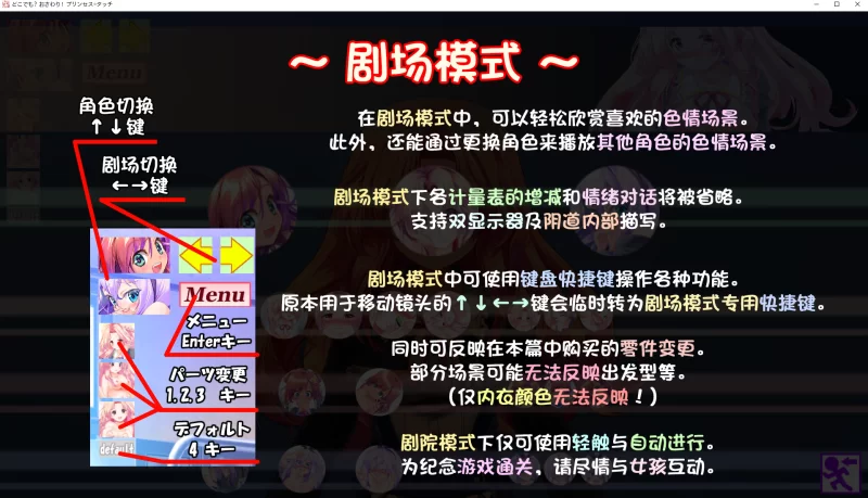 [日式互动SLG] 随处? 可摸！公主触摸1.10汉化版 [1+1.2g][百度盘]