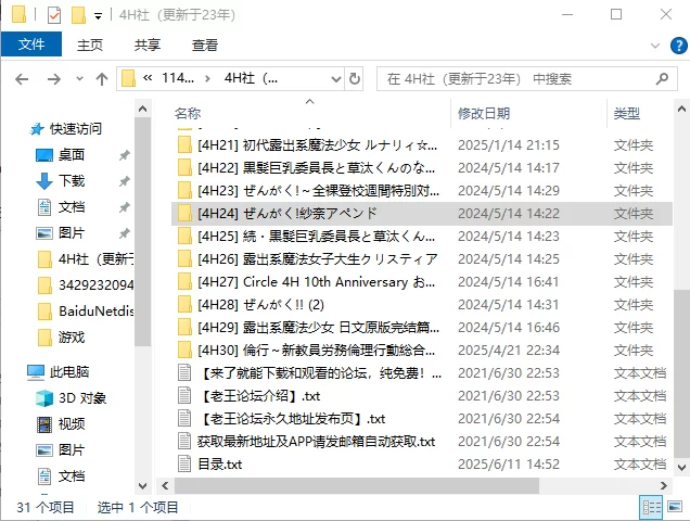4h社游戏合集（共30款） [1+30.3g][百度盘]