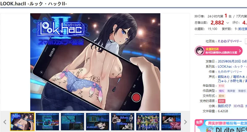 PC-3D 个人推荐 爆款3D/全动态 手机摄像头X盗摄II V1.1 DL官中+DLC [1+5.50G][百度盘]