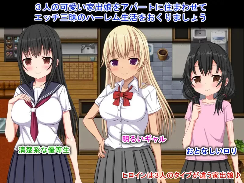 PC+安卓–梨佳庄～与离家出走女孩的后宫性生活～（いえで… [1+1.1G][百度盘]
