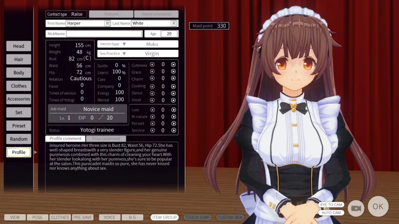 [PC-3D] 【3D互动/i社/动态/官中】3D定制女仆 V1.12 官方中文 [1+3.70G][百度盘]